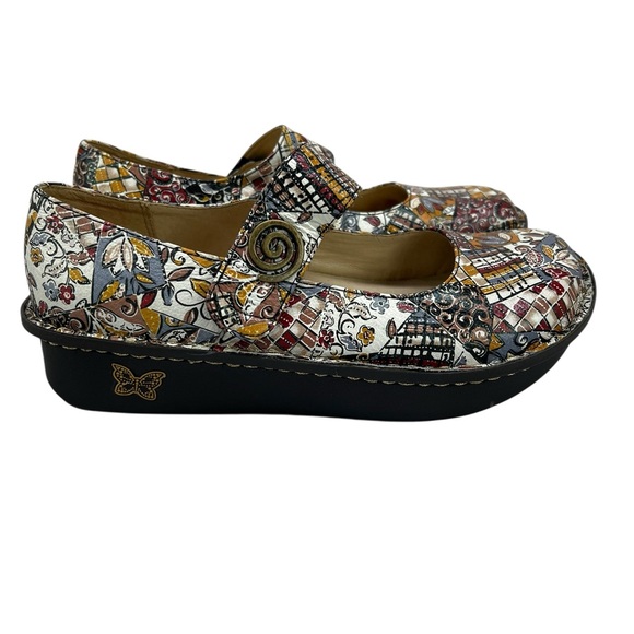 Alegria Paloma Fall Autumn Swirl Pg Lite Slip On Mary Jane Clog EU 38 US 8-8.5 - Picture 1 of 9